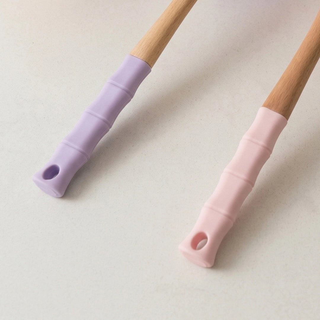 Syso Premium Wooden Handle Silicone Serving Spoon