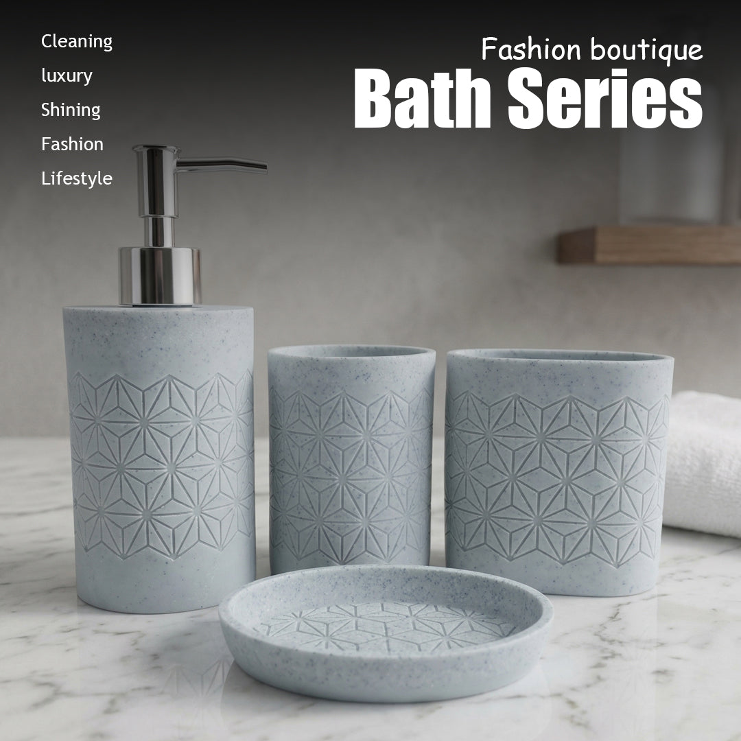 Urban Ridge Ceramic Bathroom Set