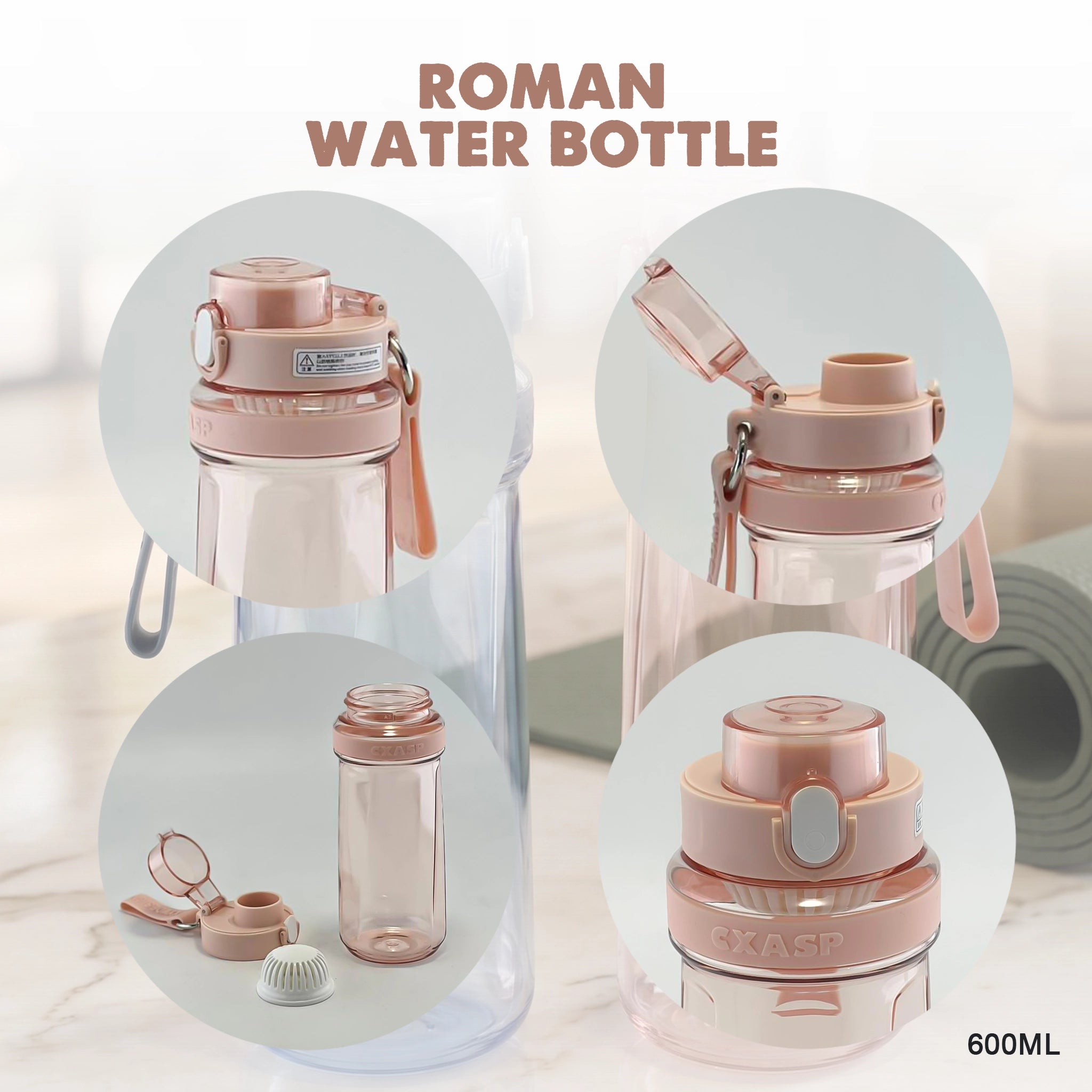 CXASP Roman Water Bottle (600ml)