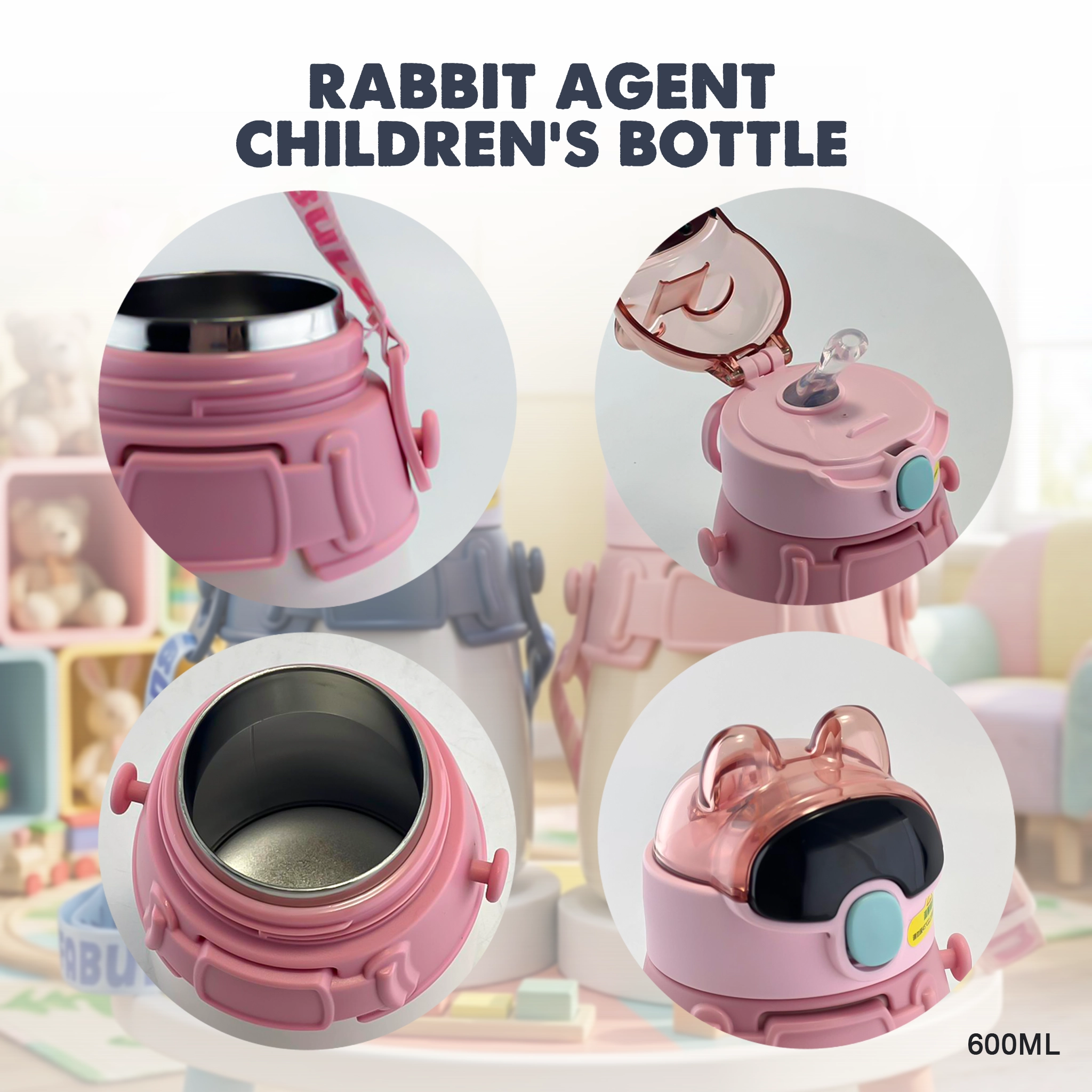 Rabbit Agent Childrens Bottle (600ml)
