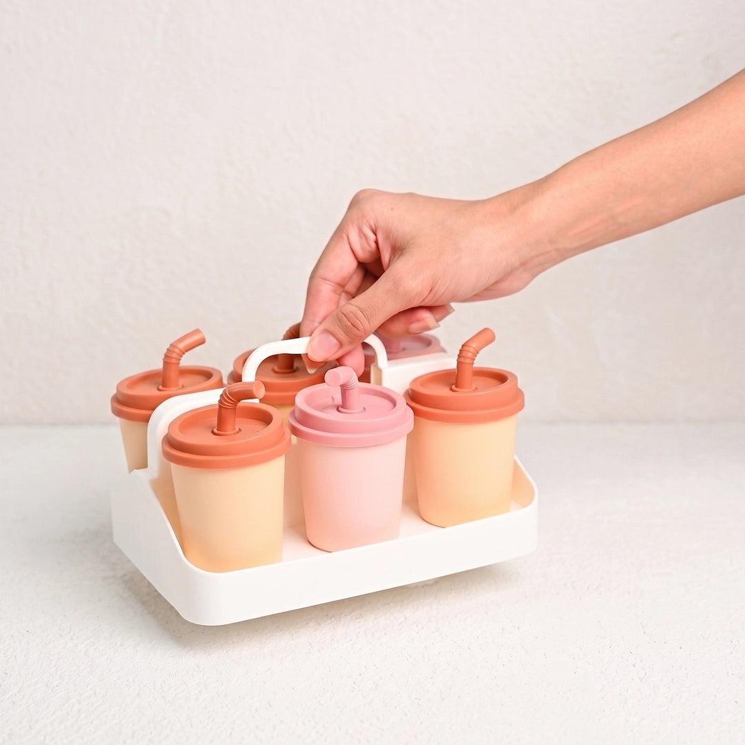 Milk Tea Cup Six-Compartment Ice Mould
