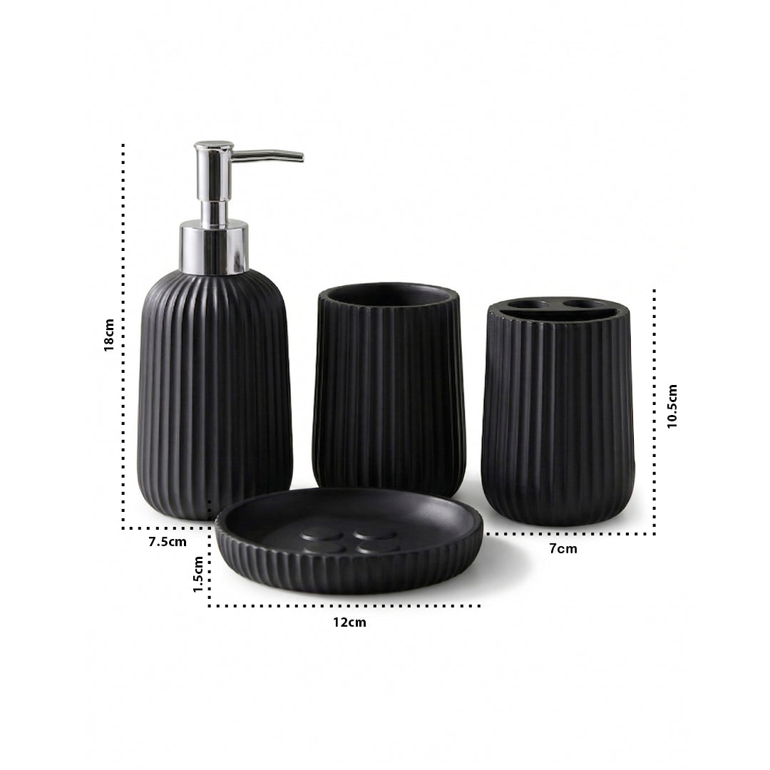 Modern Geometric Ceramic Bathroom Set
