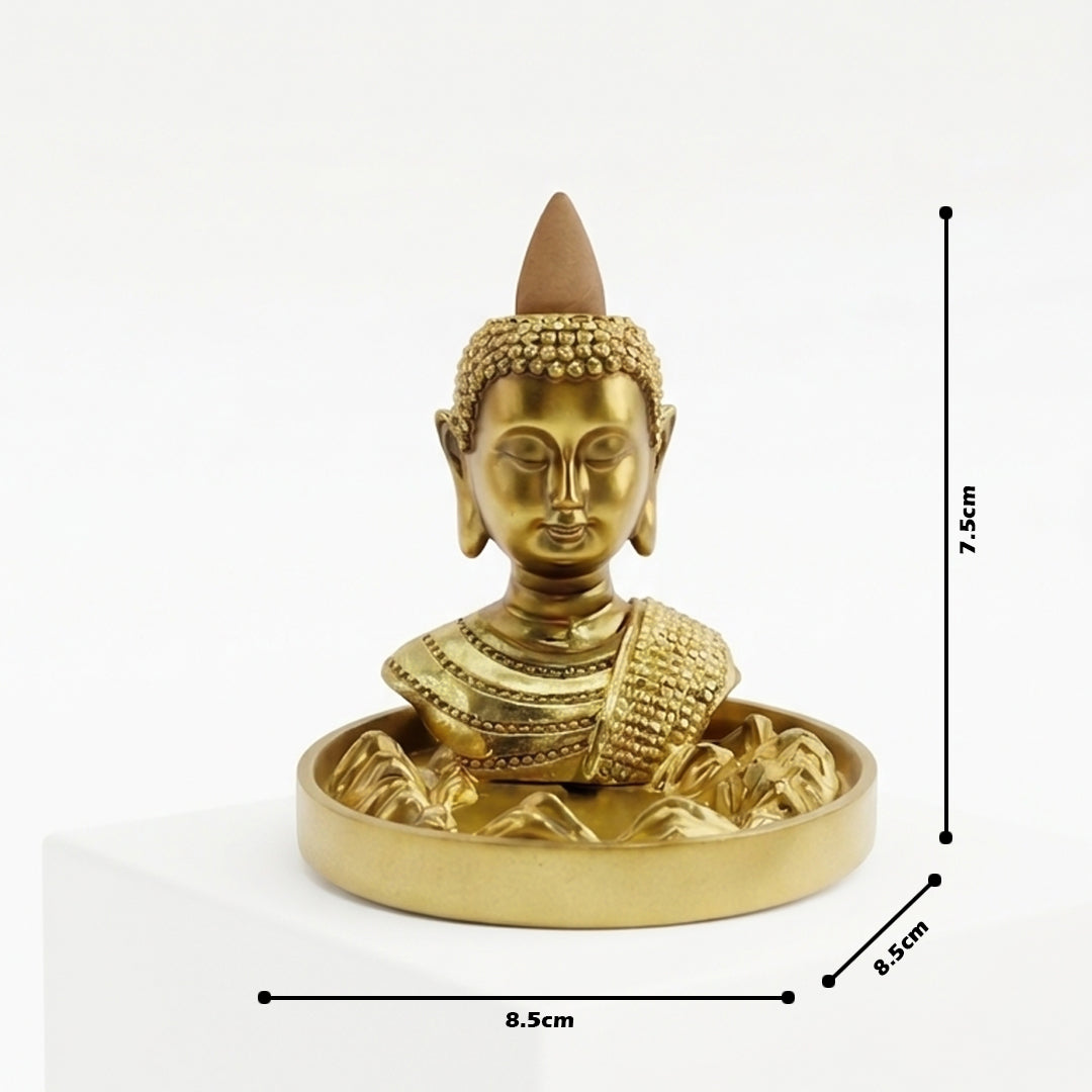 ZenAura Buddha Backflow Incense Burner