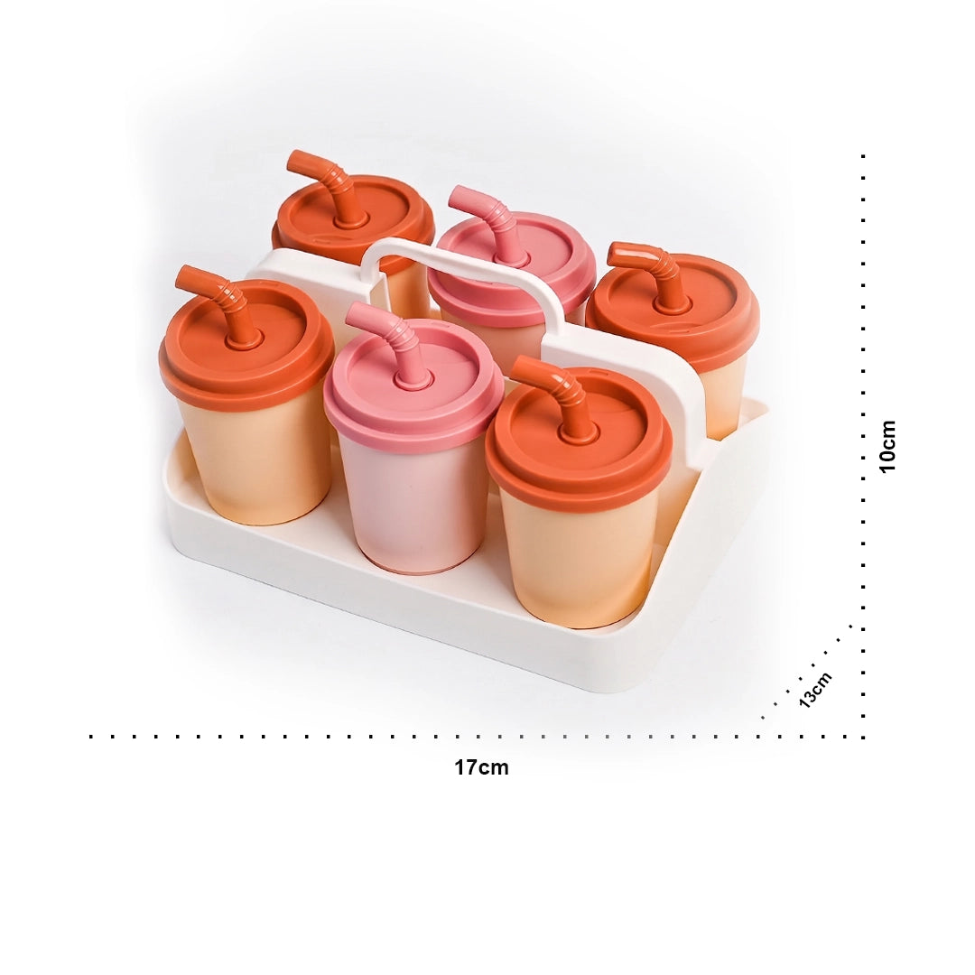 Milk Tea Cup Six-Compartment Ice Mould