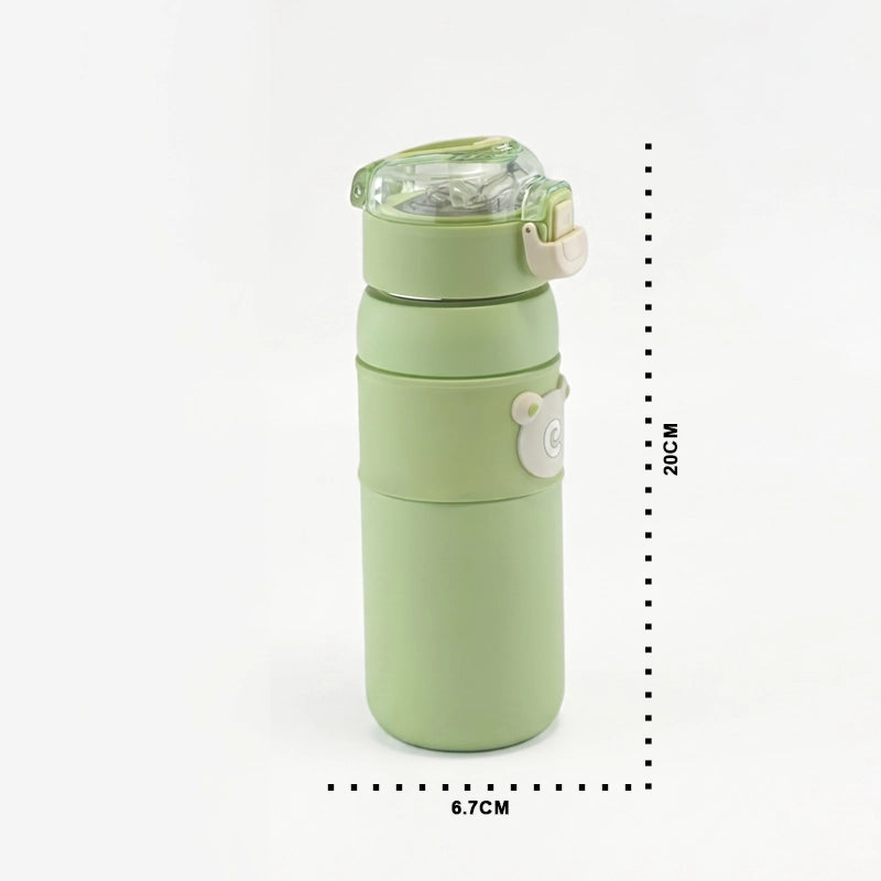 CXASP Cool Bear Insulated Water Bottle for Kids(420ml)