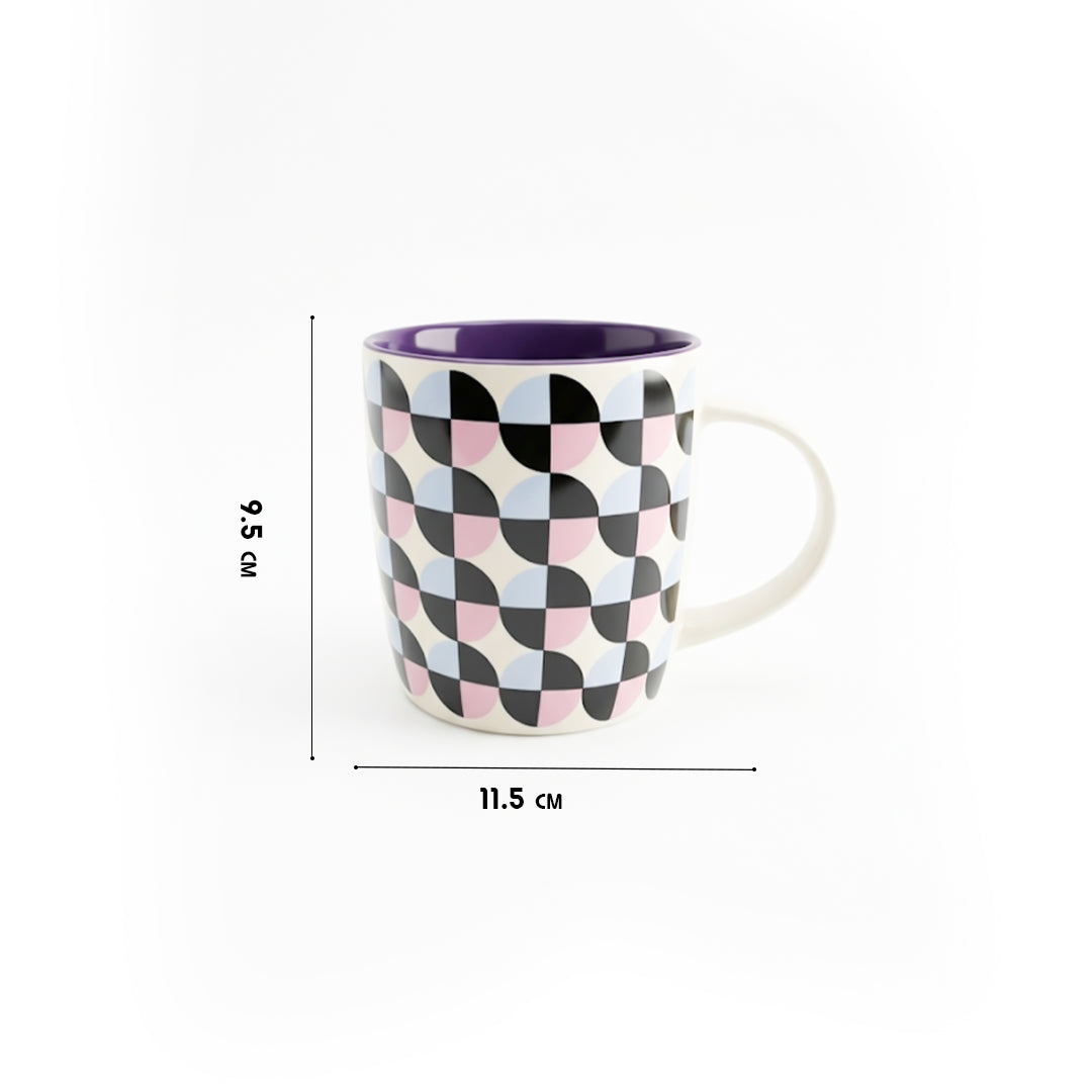 Retro Mosaic Ceramic Mug