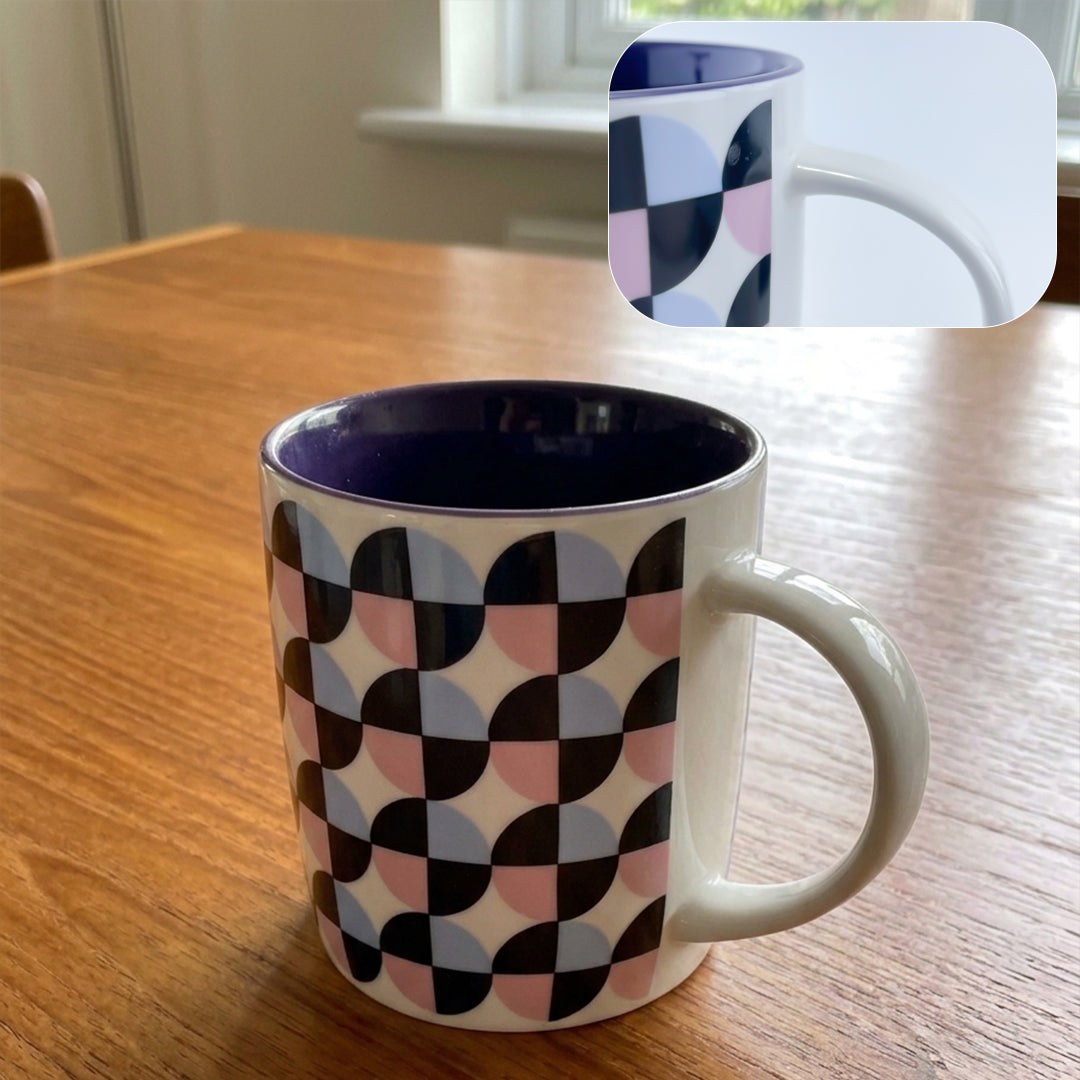 Retro Mosaic Ceramic Mug
