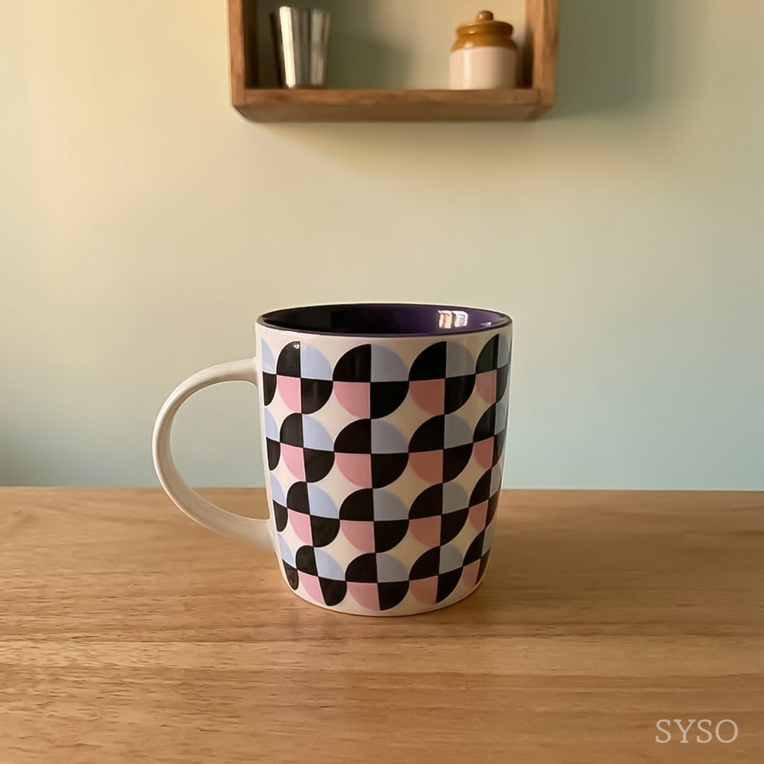 Retro Mosaic Ceramic Mug