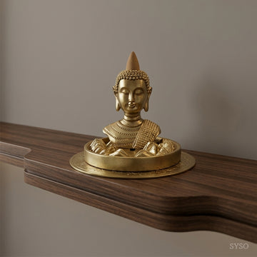 ZenAura Buddha Backflow Incense Burner