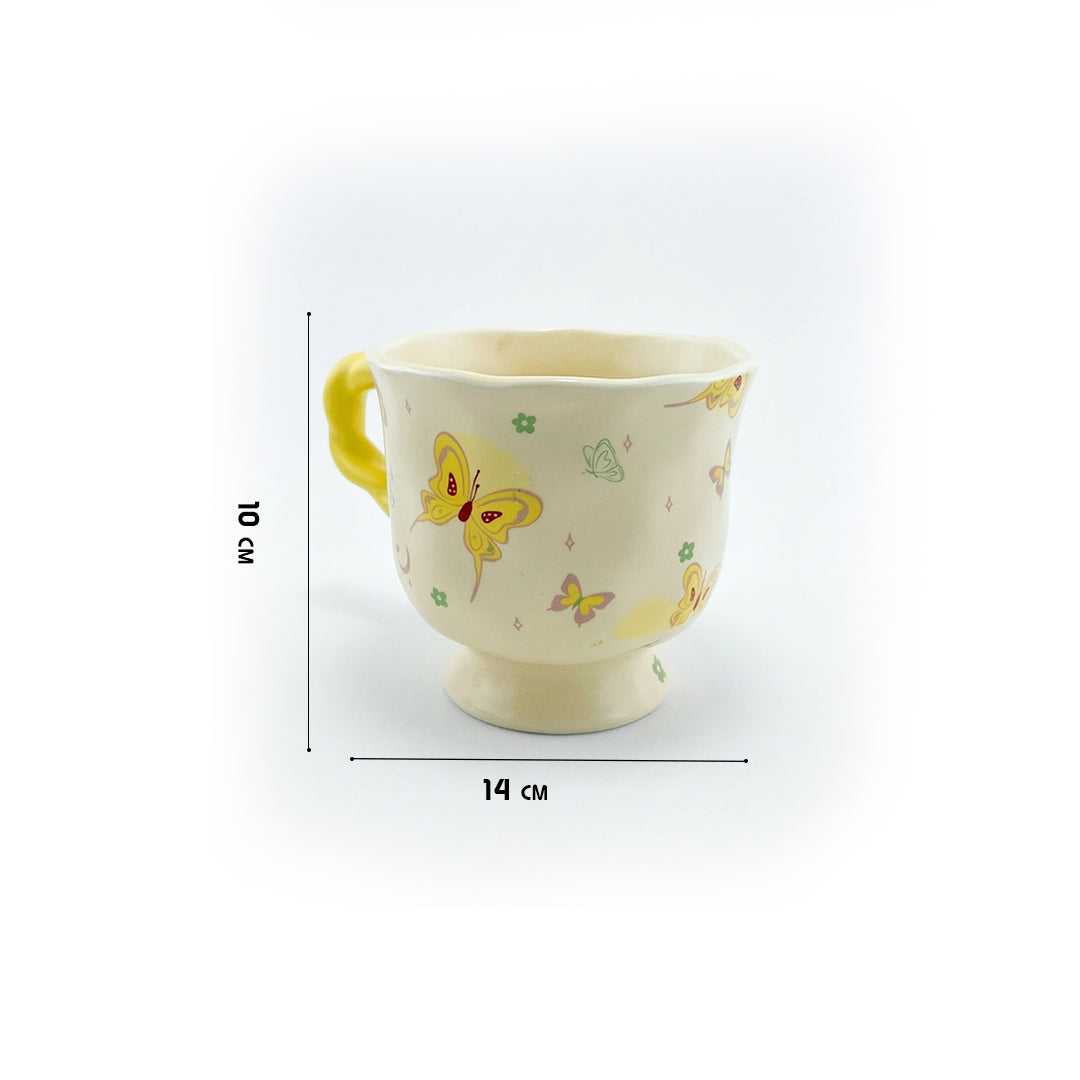 Butterfly Bloom Ceramic Mug