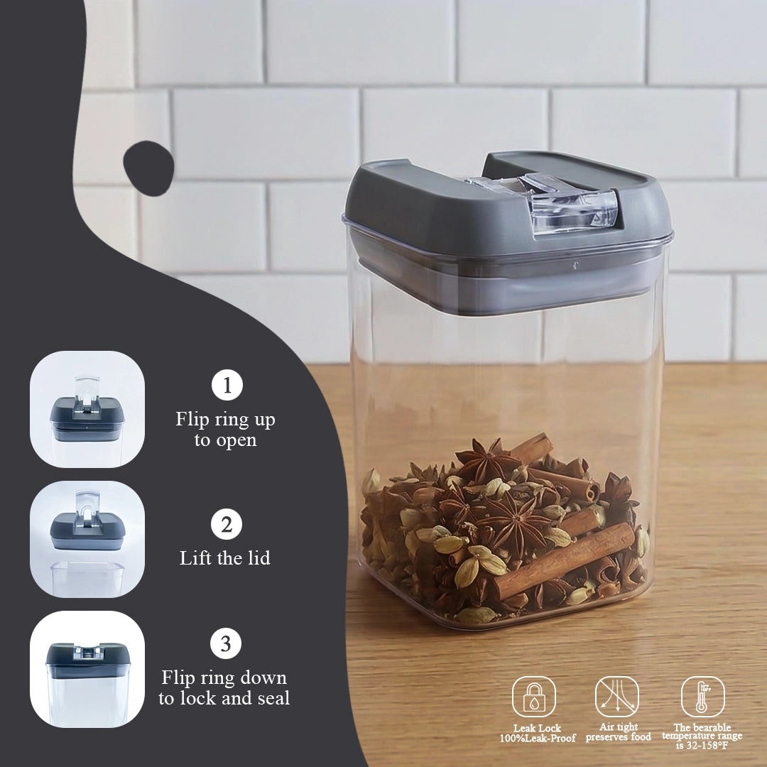 Syso Eazy Lock Airtight Food Storage Container 500ML BPA-Free Kitchen Organizer