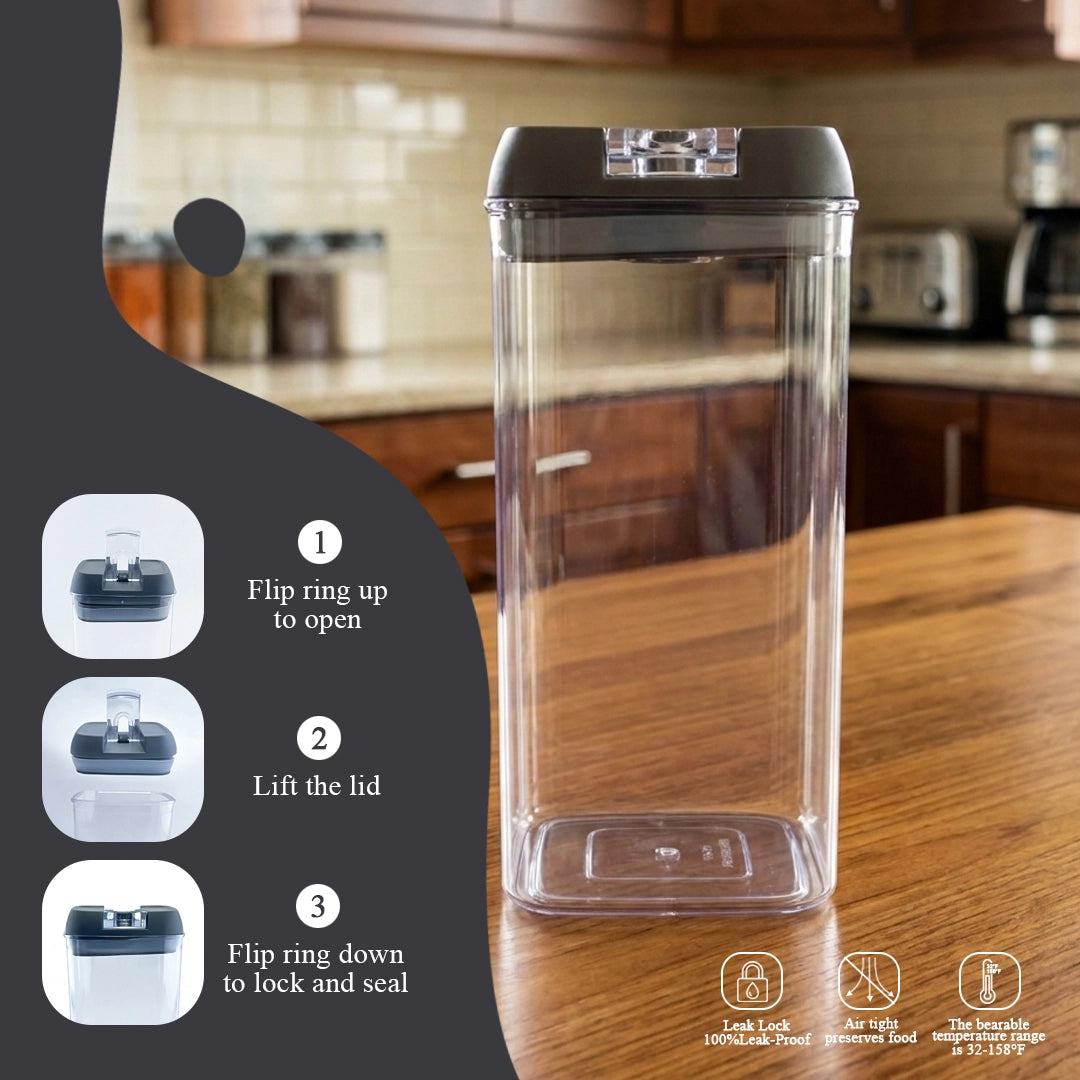 Syso Eazy Lock Airtight Food Storage Container 500ML BPA-Free Kitchen Organizer