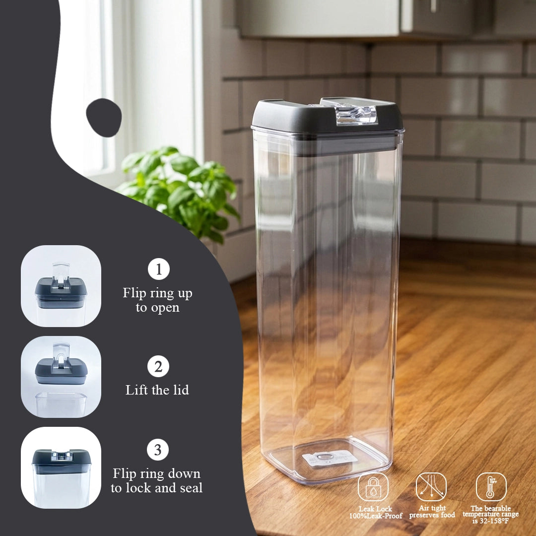 Syso Eazy Lock Airtight Food Storage Container 500ML BPA-Free Kitchen Organizer