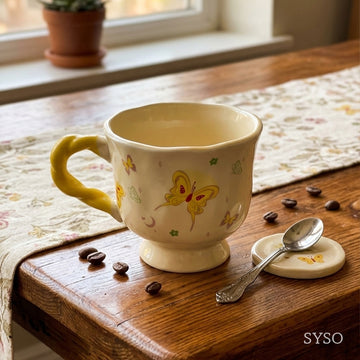 Butterfly Bloom Ceramic Mug