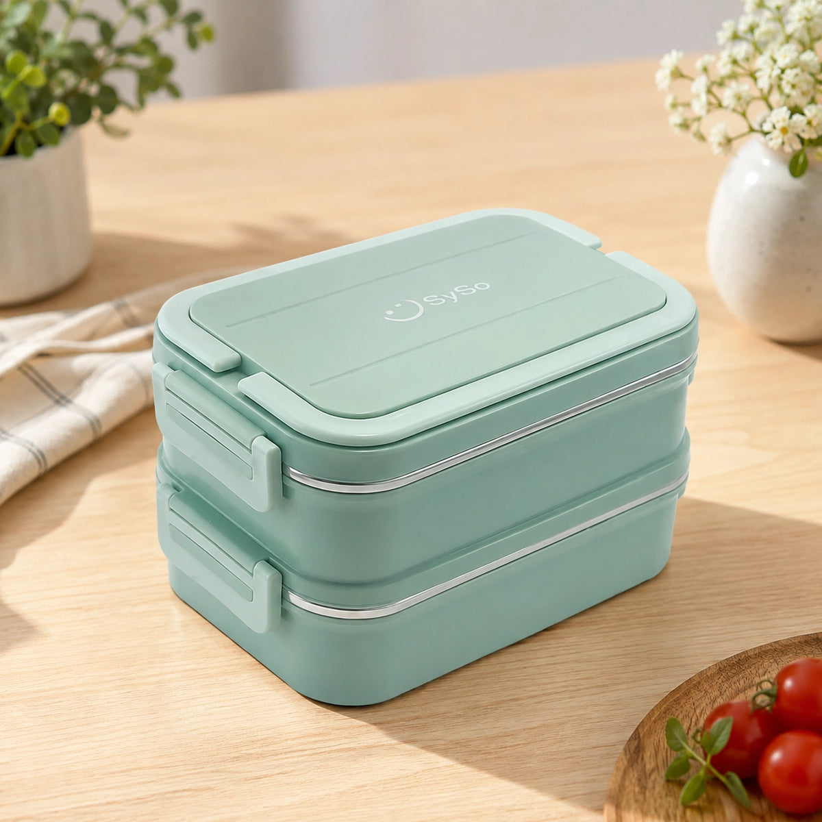 Syso Premium Double Layer Lunch Box (1650ml) – Durable & Travel-Friendly