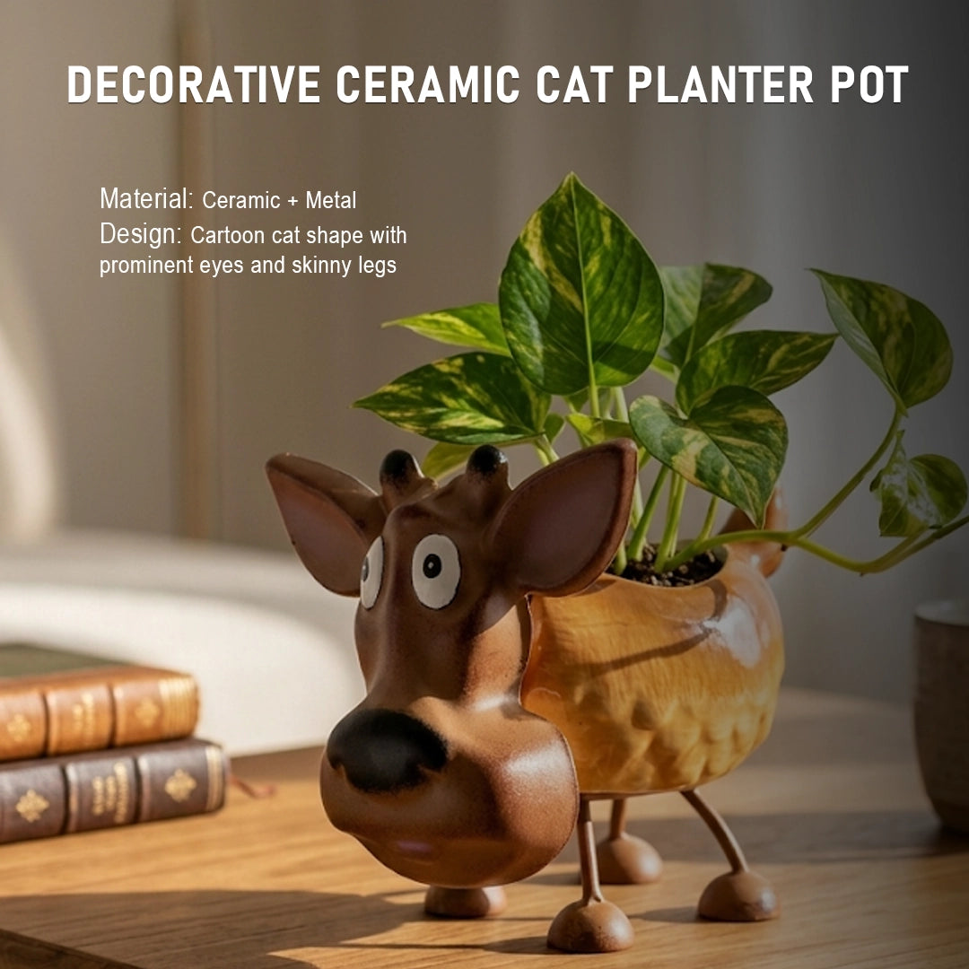Syso Cute Cartoon Animal Planter Pot