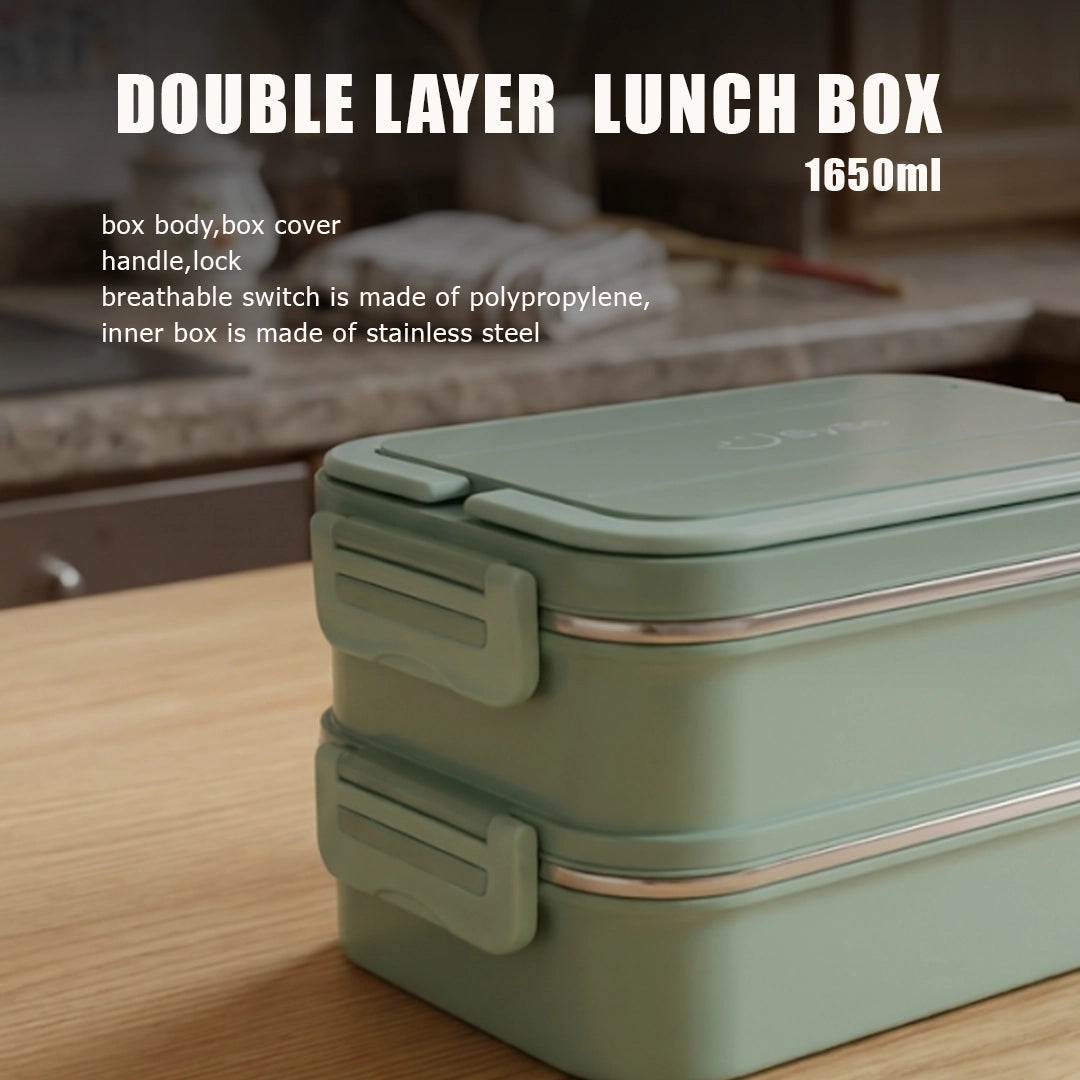 Syso Premium Double Layer Lunch Box (1650ml) – Durable & Travel-Friendly