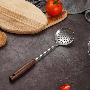 Syso Handle Stainless Steel Slotted Skimmer Spoon
