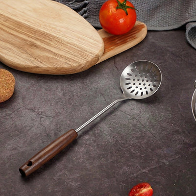 Syso Handle Stainless Steel Slotted Skimmer Spoon