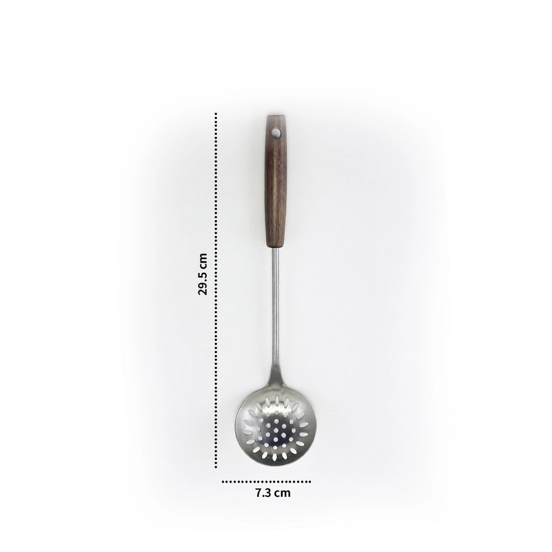 Syso Handle Stainless Steel Slotted Skimmer Spoon
