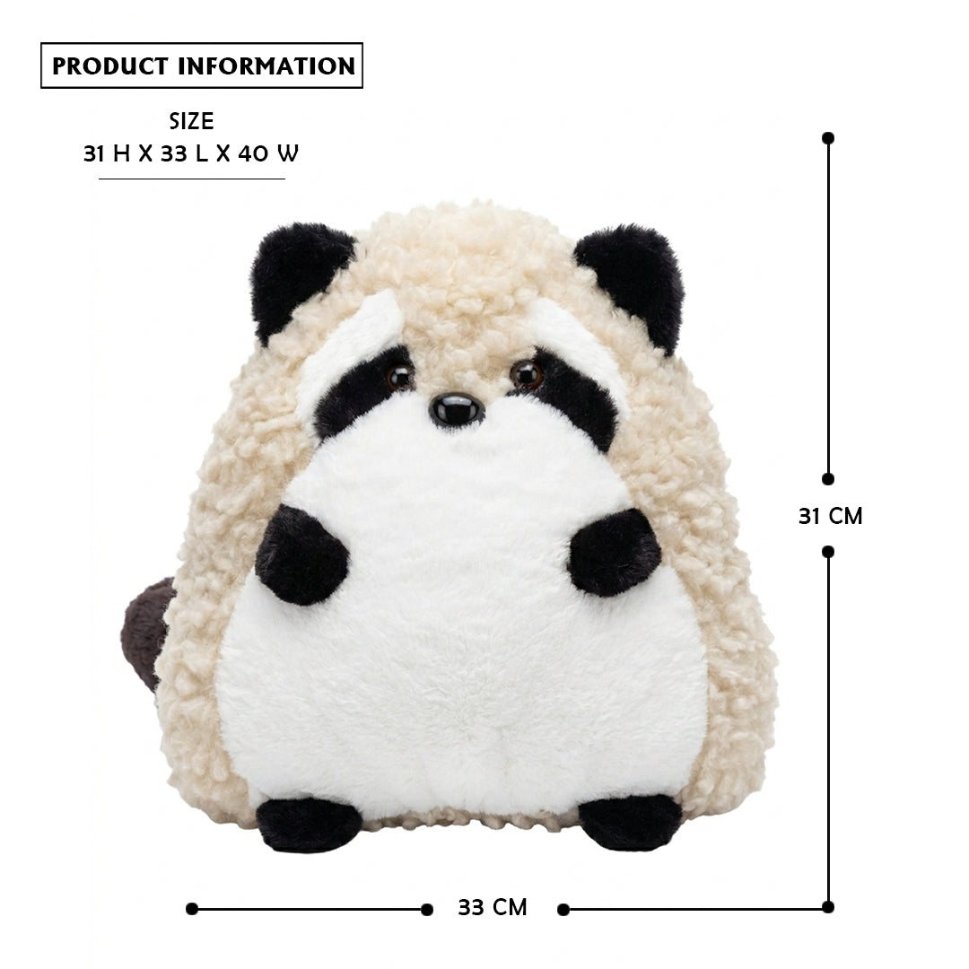 Fluffy Panda Plush Pillow – Cute Animal Cushion for Cozy Home Decor