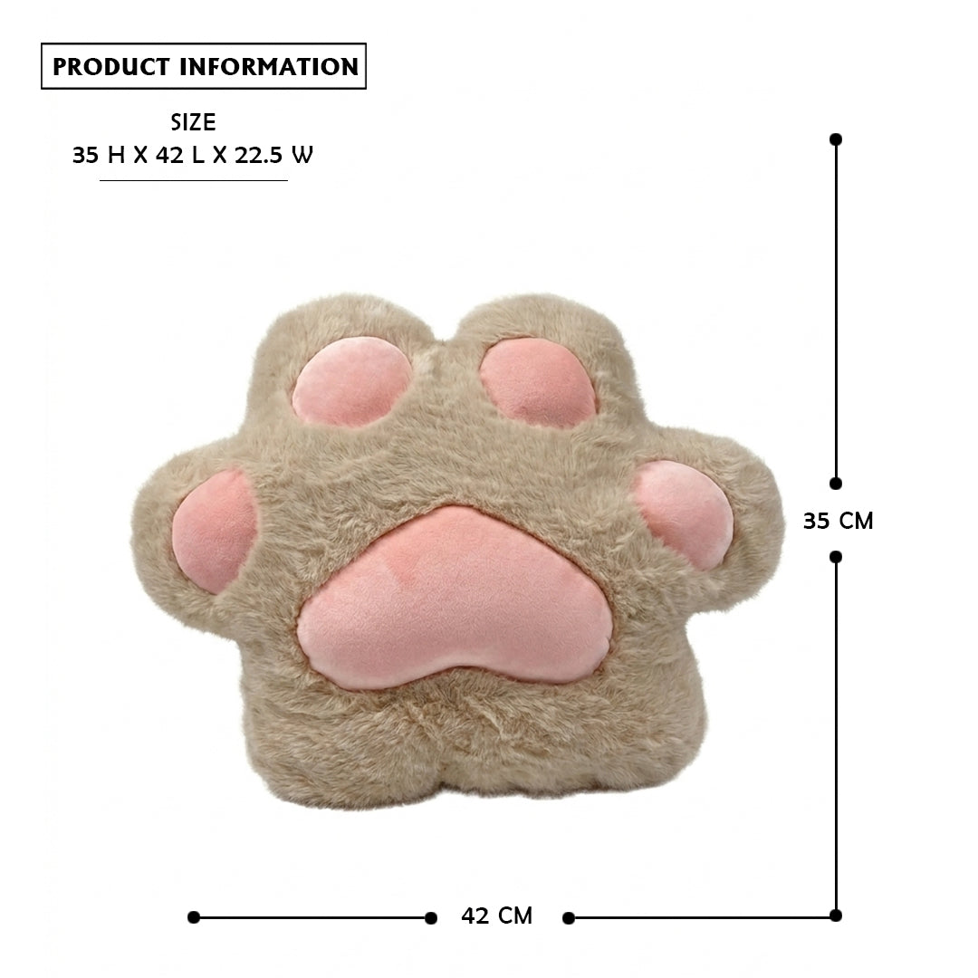 Cute Paw Plush Cushion – Soft Kawaii Animal Paw Pillow