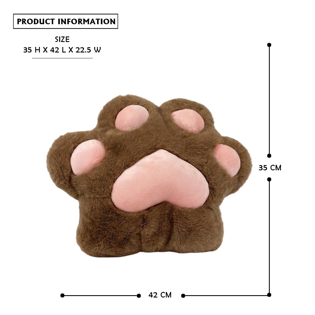Cute Paw Plush Cushion – Soft Kawaii Animal Paw Pillow