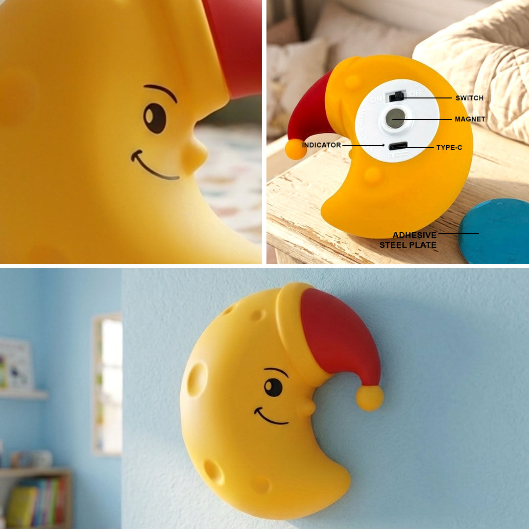 MoonGlow Silicone Night Light with Magnetic mount
