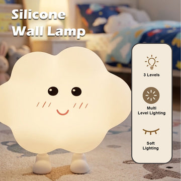 CloudGlow Silicone Night Light with Magnetic mount