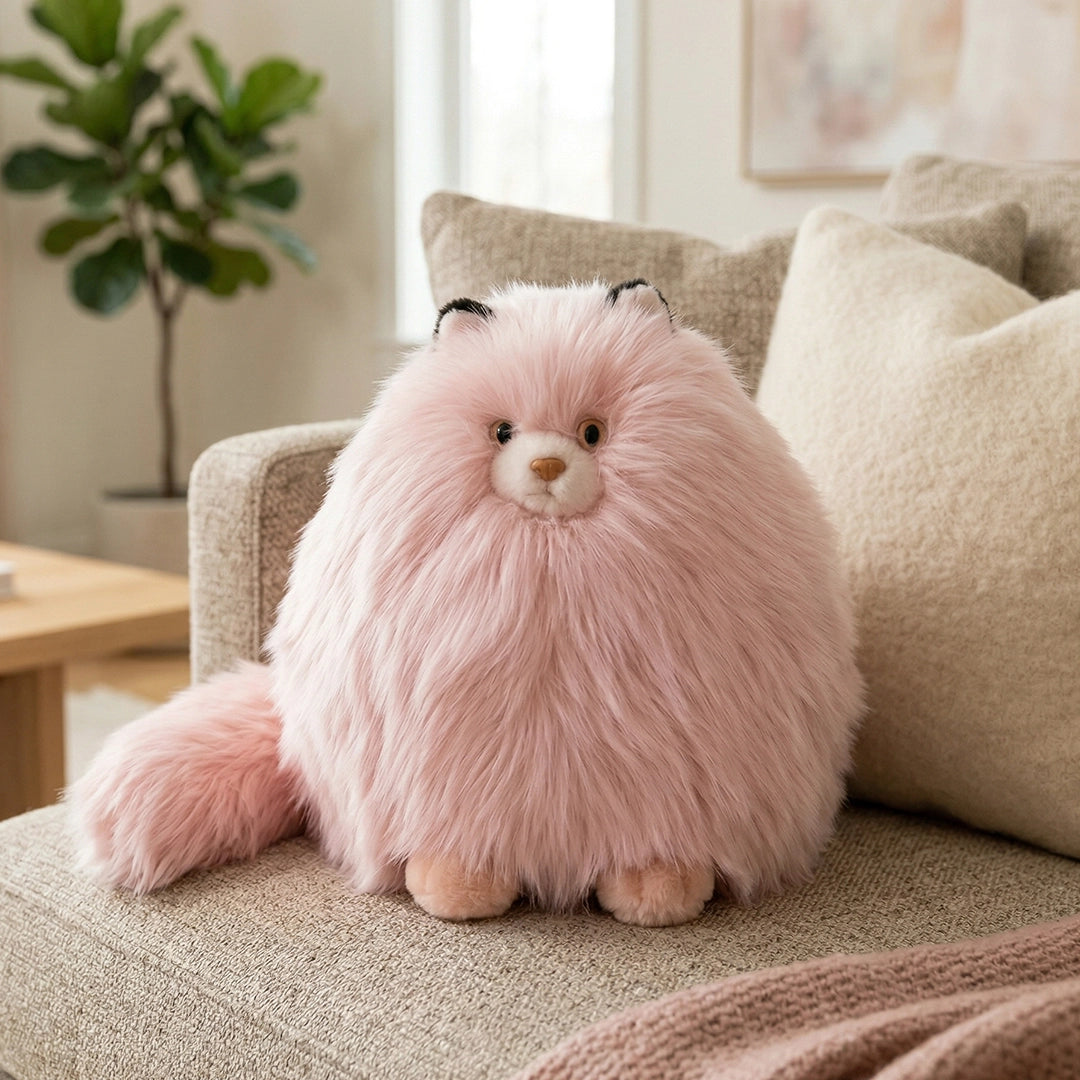 Fluffy  Cat Plush Toy – Ultra Soft Cute Cushion Pillow for Kids & Home