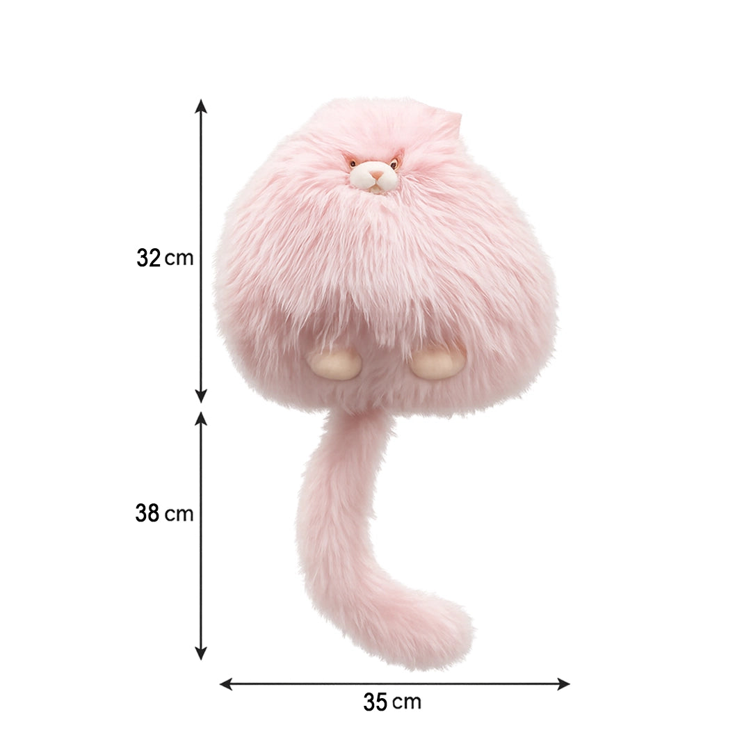 Fluffy  Cat Plush Toy – Ultra Soft Cute Cushion Pillow for Kids & Home