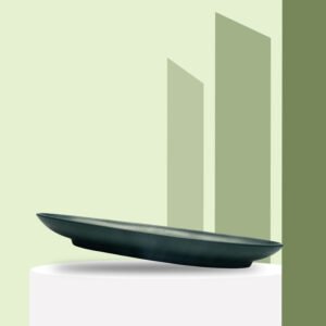 YSO BLACK MELAMINE PLATE