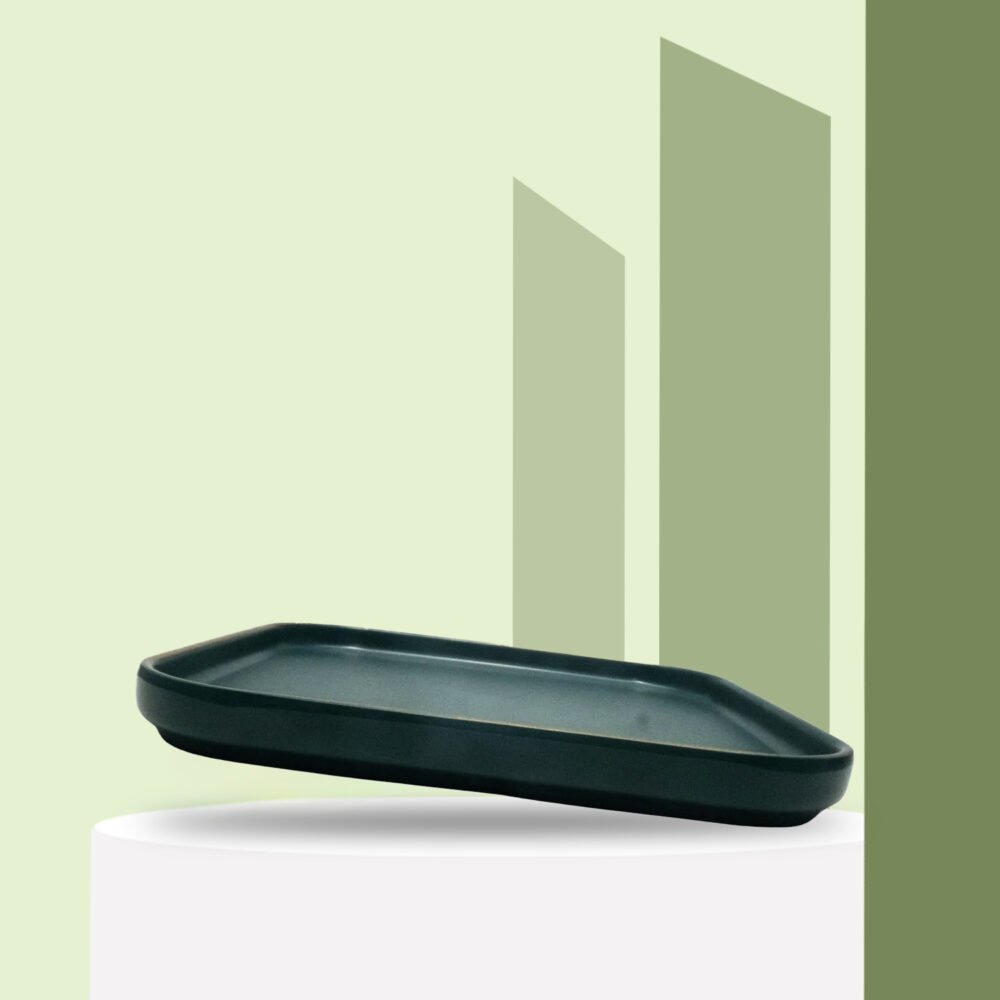 SYSO BLACK MELAMINE SQUARE PLATE