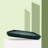 SYSO BLACK MELAMINE SQUARE PLATE