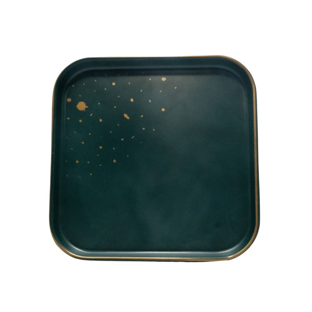 SYSO BLACK MELAMINE SQUARE PLATE