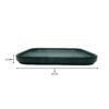 SYSO BLACK MELAMINE SQUARE PLATE
