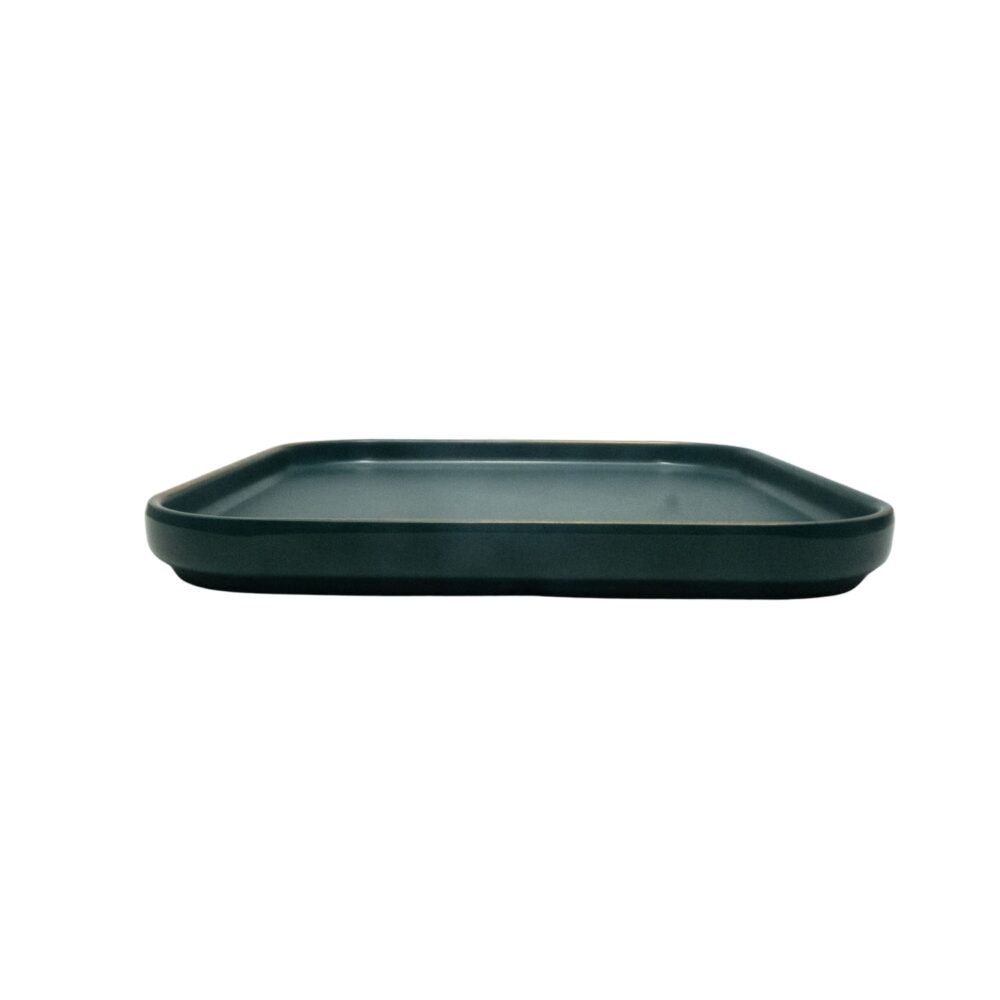 SYSO BLACK MELAMINE SQUARE PLATE