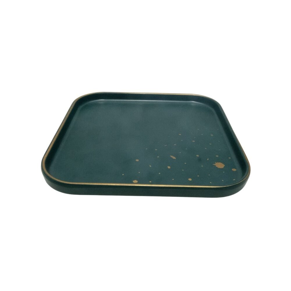 SYSO BLACK MELAMINE SQUARE PLATE
