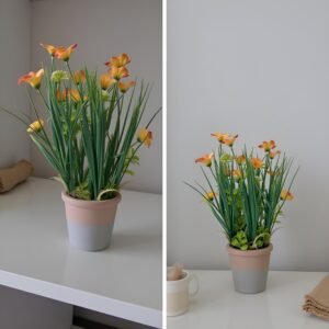 artificial flower with pot_syso