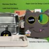 CAT SHAPED LUNCHBOX WITH SAUCE CUP AND SPOON