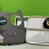 CAT SHAPED LUNCHBOX WITH SAUCE CUP AND SPOON
