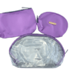 MAKE UP POUCH THREE PIECE PURPLE