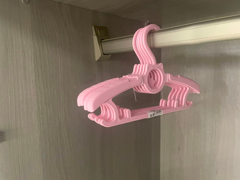 KID EXPANDABLE HANGER,5PCS/SET PINK