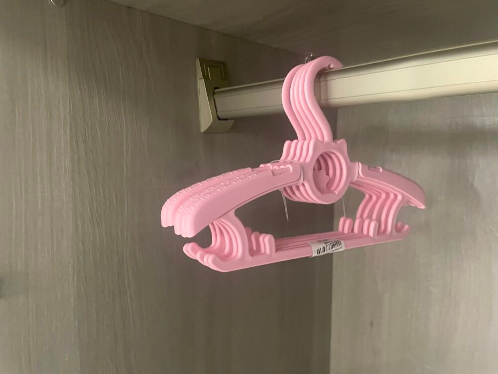 KID EXPANDABLE HANGER,5PCS/SET PINK