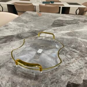 PLASTIC TEA TRAY WITH HANDLE