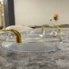 PLASTIC TEA TRAY WITH HANDLE