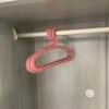 SIMPLE ADULT HANGER, 5PCSSET, RED