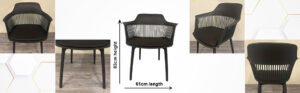 chair blacK FURNISO KOPPAM
