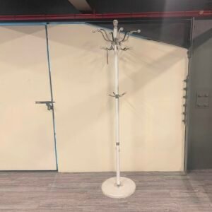STANDING COAT RACK WHITE